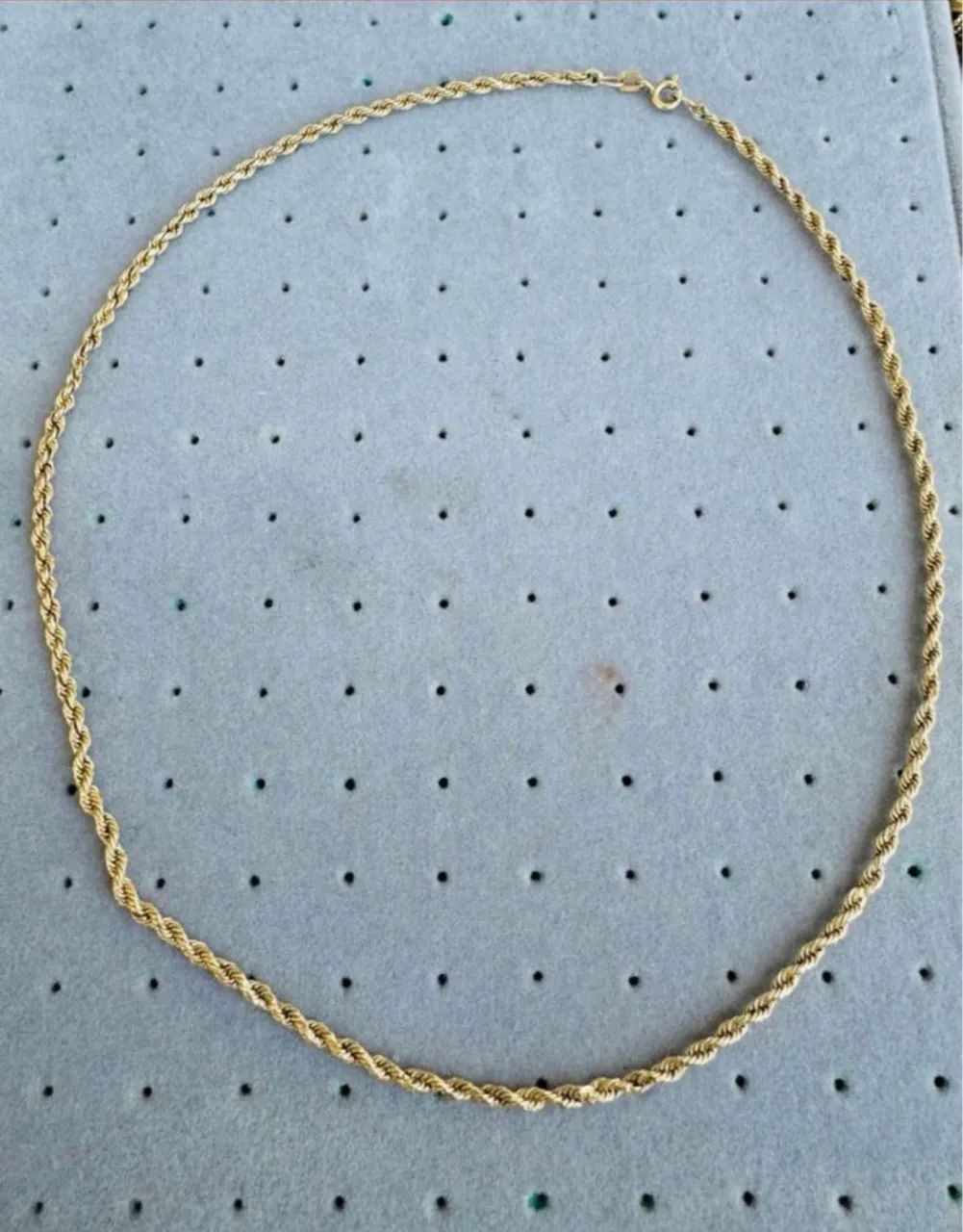 Corrente baiano ouro 18k 45cm - Foto 3