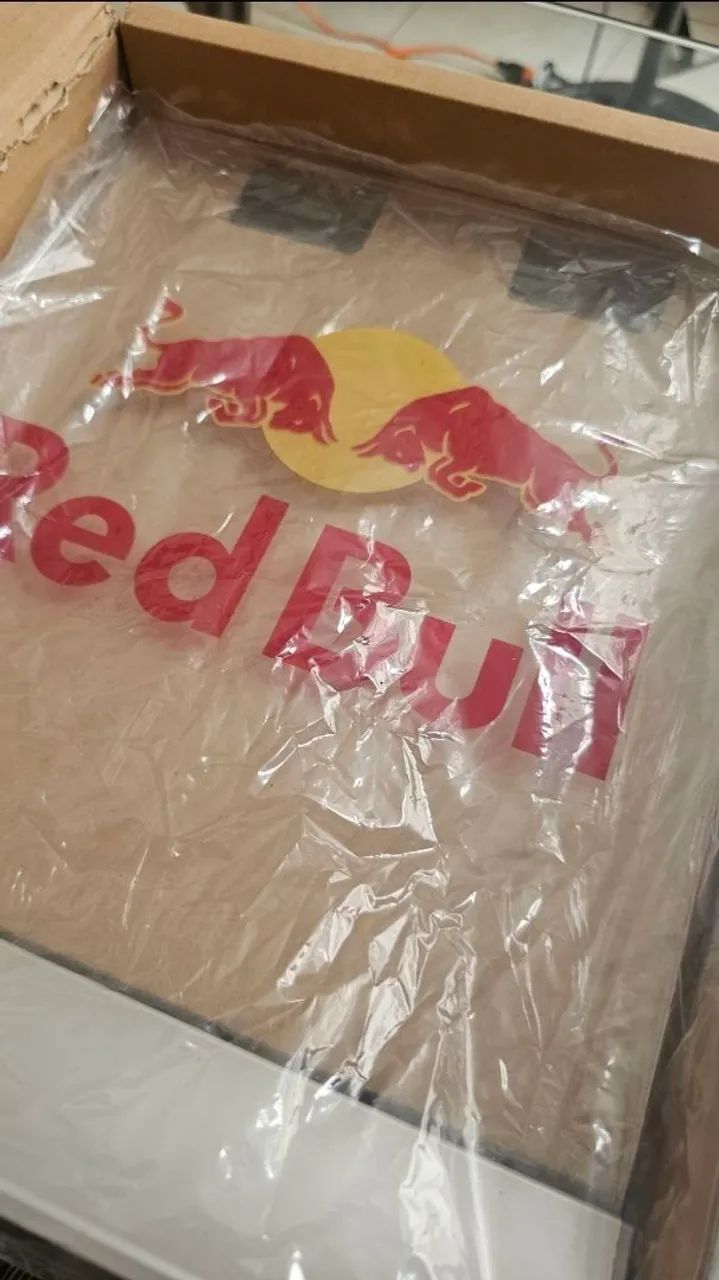 Luminoso Acrílico com Led Red Bull - Uma peça exclusiva para bares e residências NOVO - Foto 5
