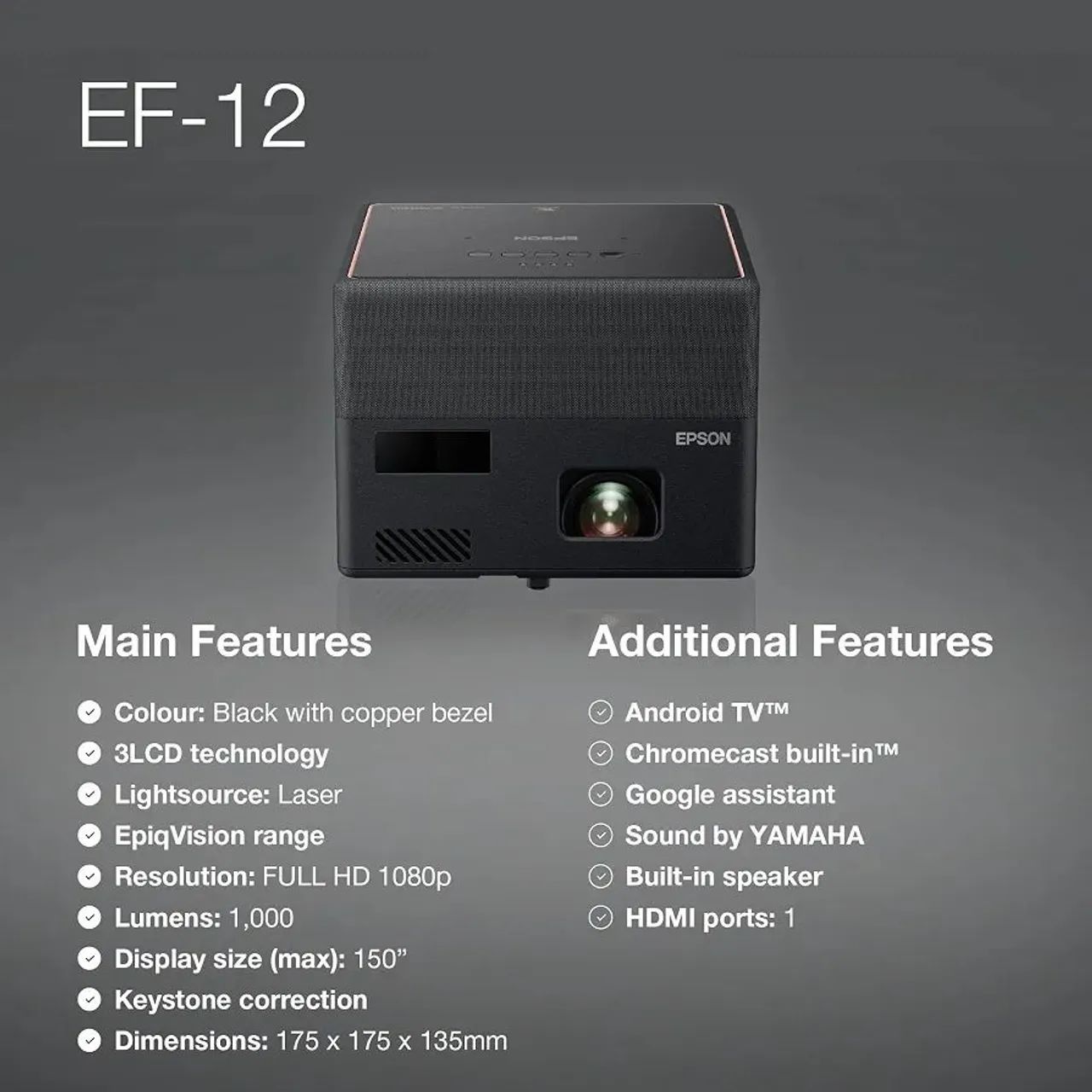 Projetor Epicvision Ef-12 Smart Streaming - Foto 3