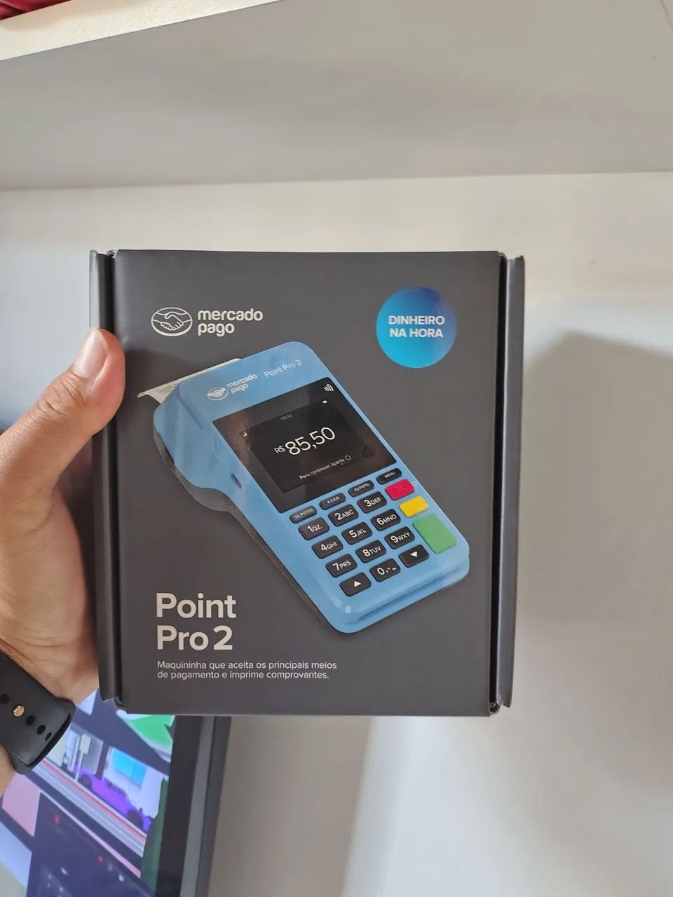 Máquina pra vender no débito e crédito - Point Pro do mercado pago 