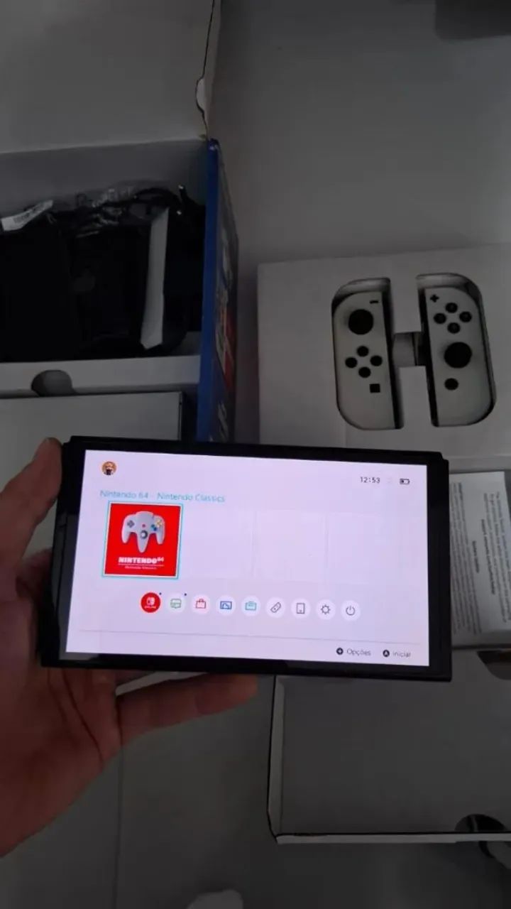 Nintendo Switch Oled + 3 jogos - Foto 2