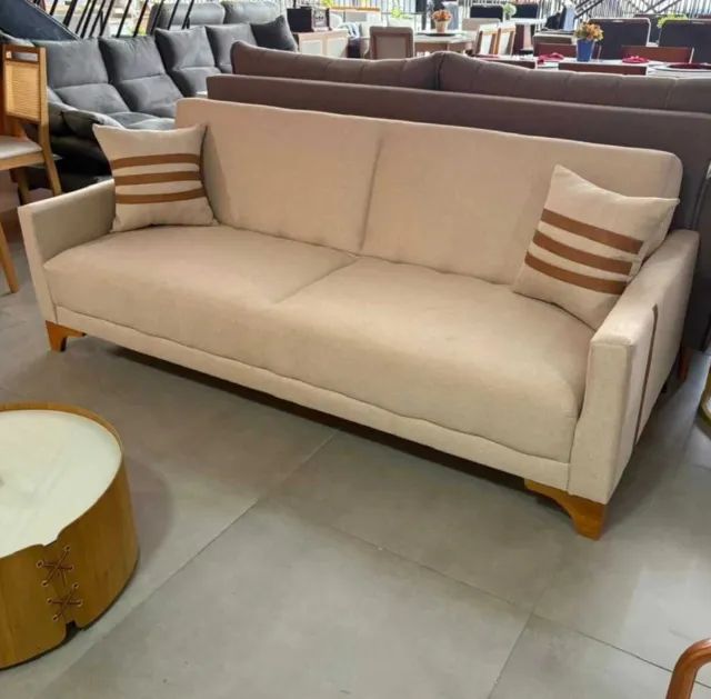 Sofá Cama fixo 2.09cm com almofadas soltas - Foto 2