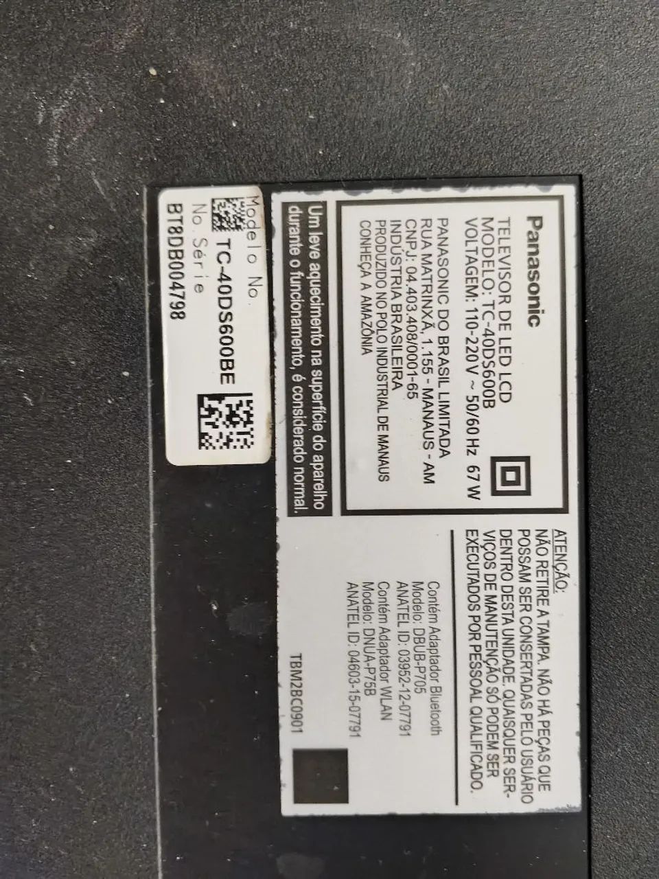 TV 40" Panasonic- para Conserto - Foto 2