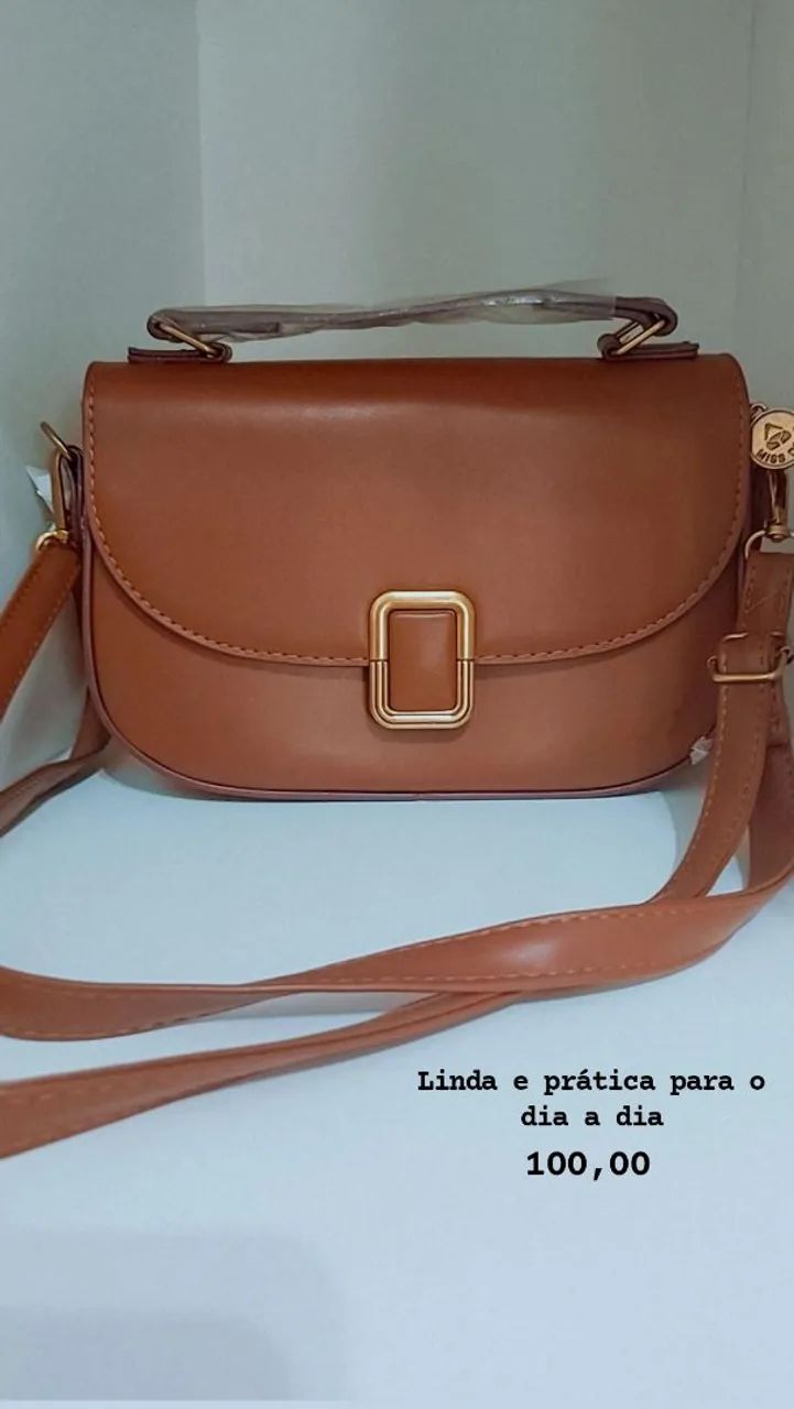 Bolsa couro fino nova com etiqueta  - Foto 3