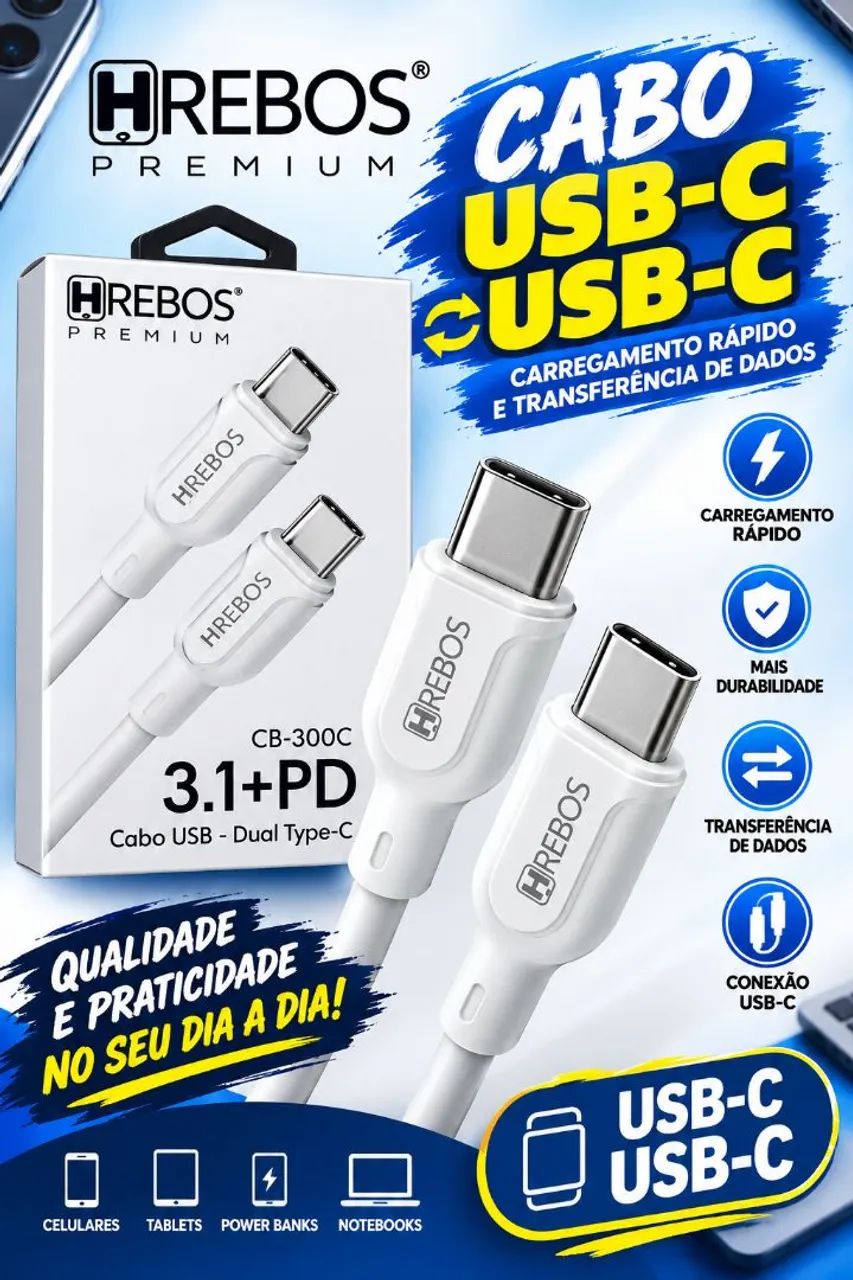 Cabo USB-C USB-C 