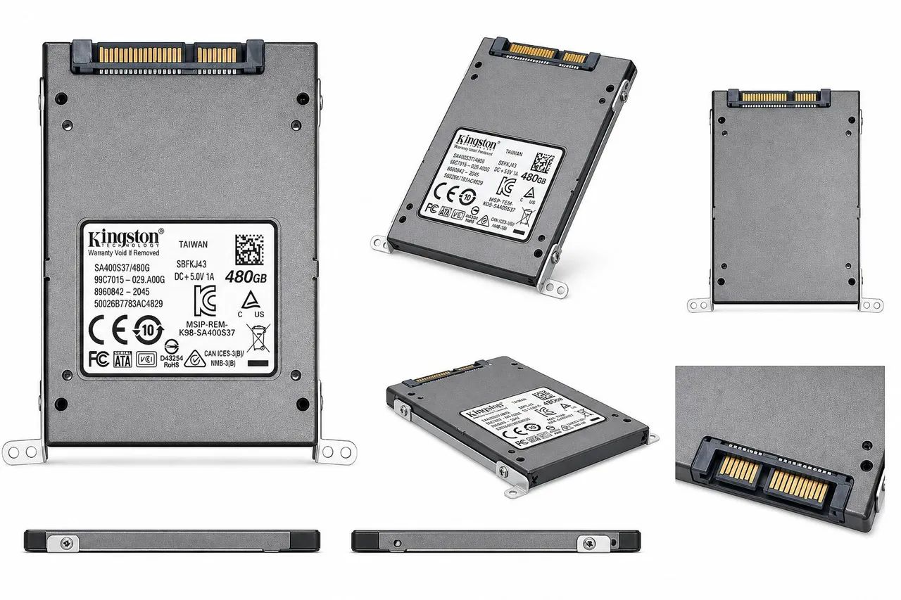 SSD Kingston 480GB SATA - Rápido + Testado 100%