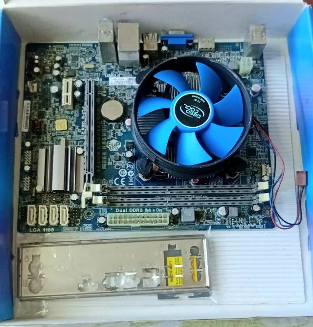 Placa-mãe ECS H61H2-M2 e Processador Pentium G620 Antigos  - Foto 3