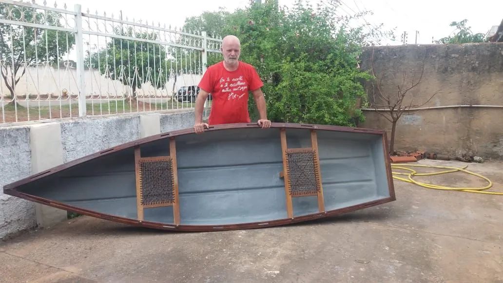Barco canoa de fibra de vidro - Foto 2