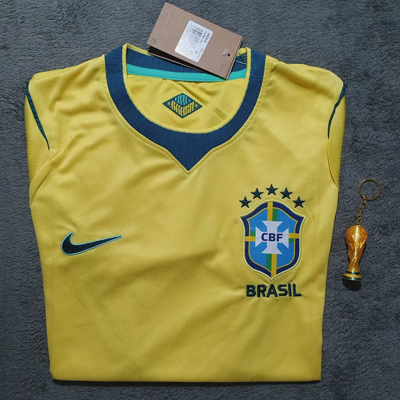 Camisa Do Brasil Amarela 2026 Versão Torcedor