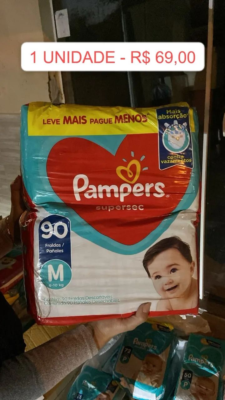 Fraldas - Tamanho P e M - Foto 2