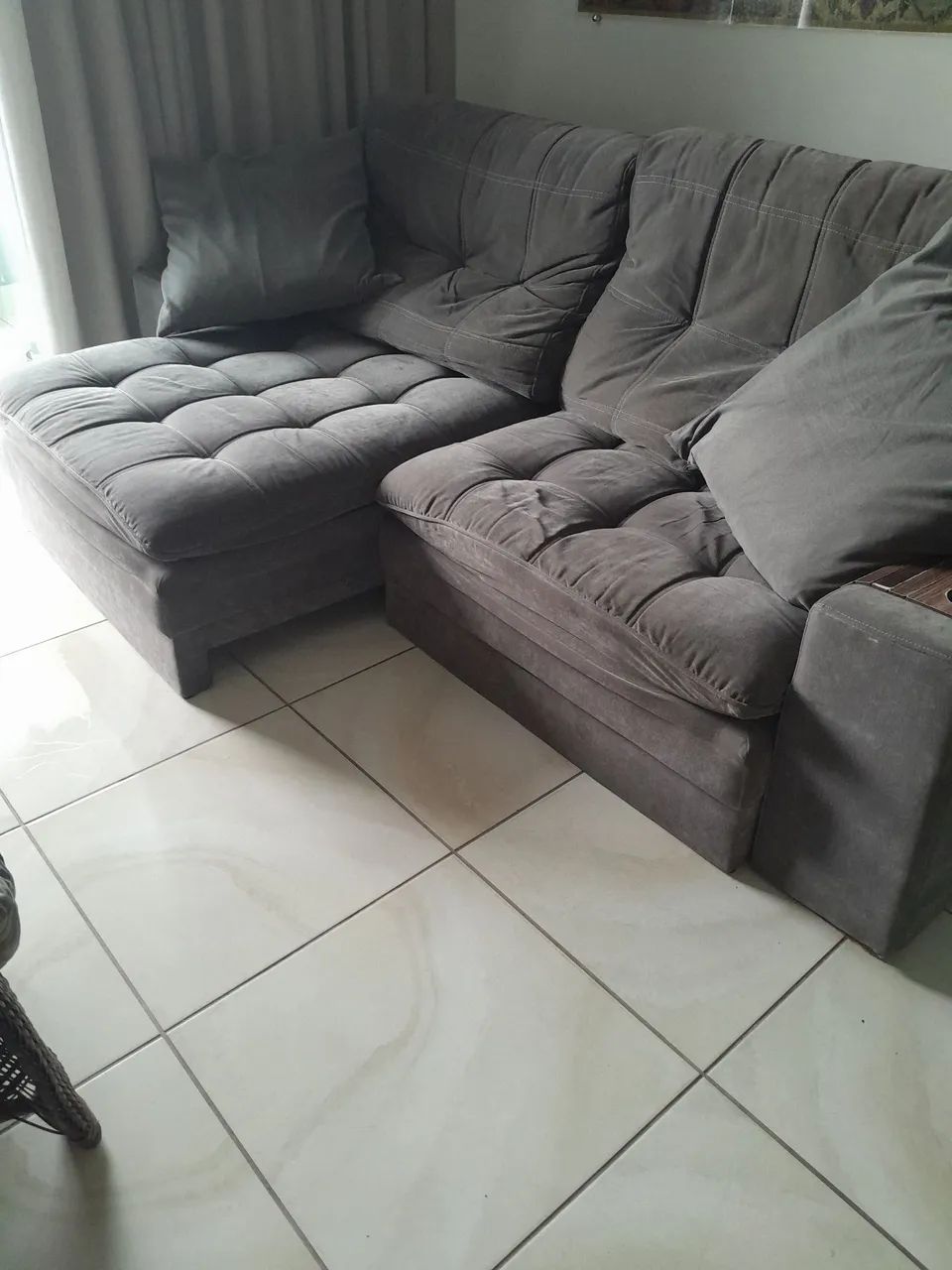 Vendo sofá  retrátil grande  - Foto 4