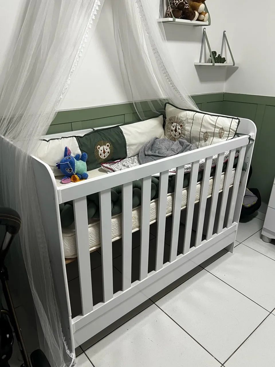 Kit quarto para bebê branco  - Foto 2
