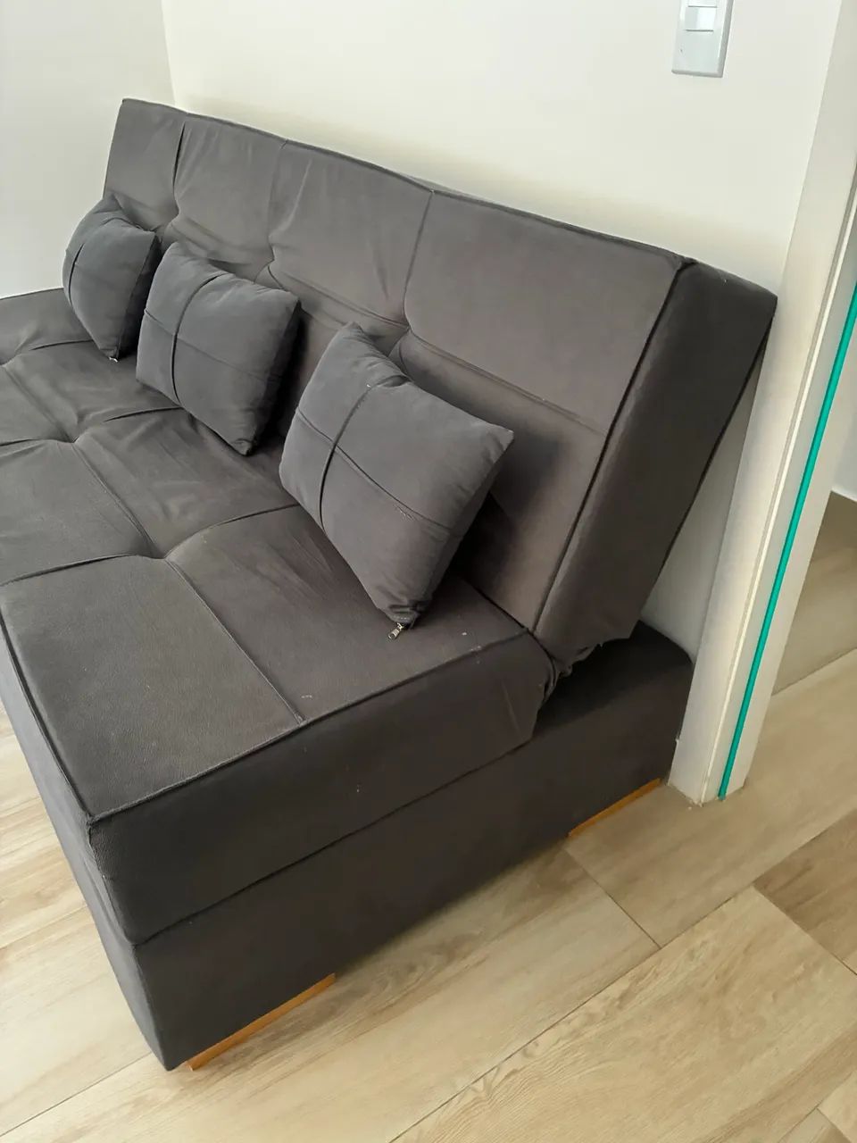 Sofá Cama (cinza chumbo)  - Foto 3