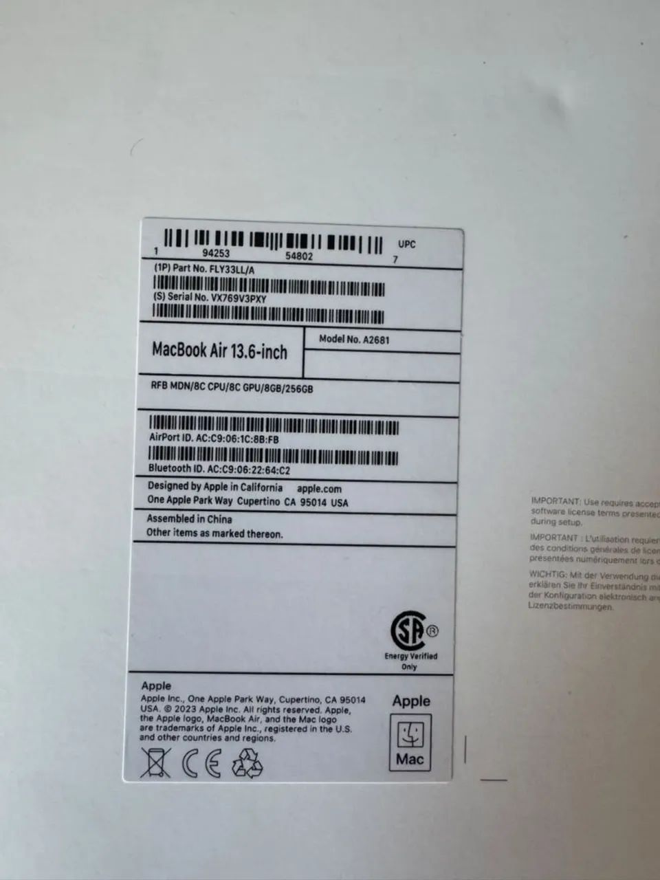 macページ MacBook Air M2 2022 | 8GB RAM | Excelente Estado + Caixa e