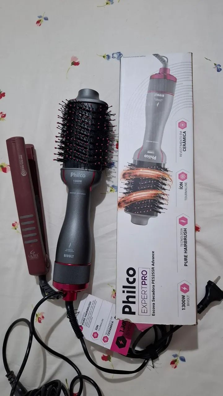 Escova secadora + chapinha - Foto 3