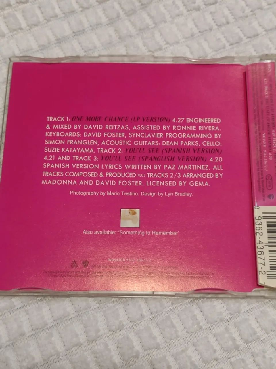 CD Single Madonna One More Chance - Foto 2