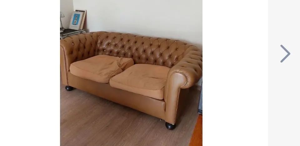 Sofá couro Chesterfield - Foto 2