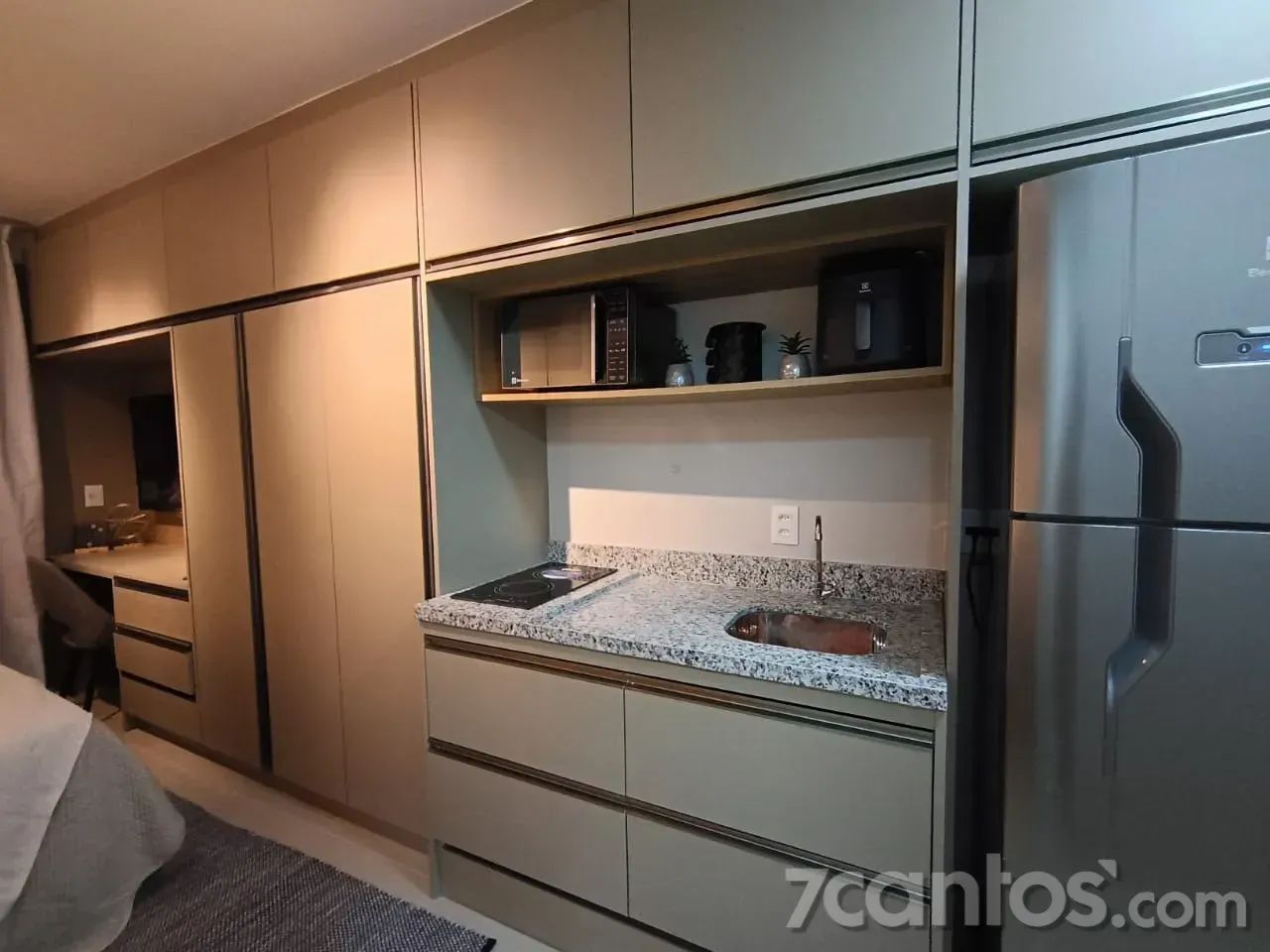 Apartamento, Brooklin, 1 Quarto - Foto 4