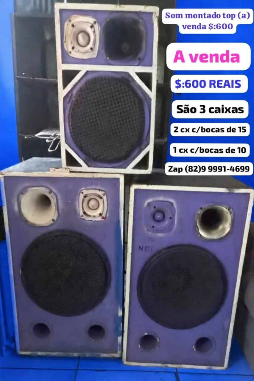Caixad de som montado profissional top..!