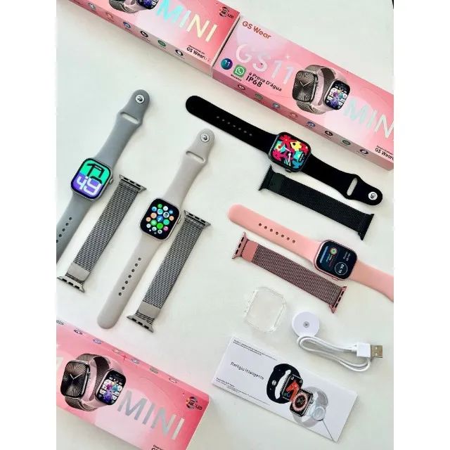 Smartwatch GS11 Mini (41mm) ? Chamadas Bluetooth, NFC e Saúde | Edição Compacta