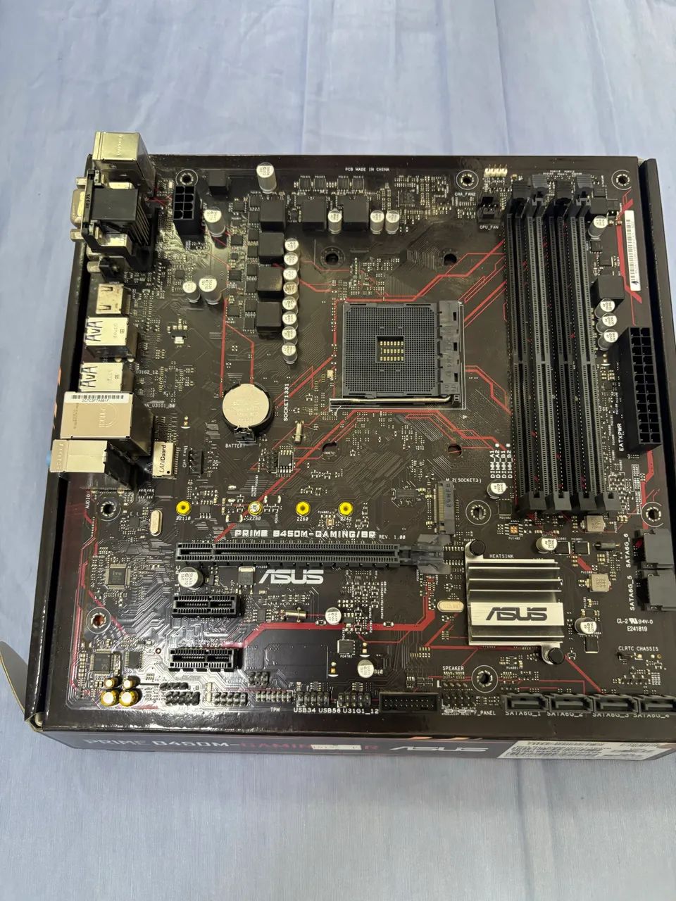 PLACA MÃE ASUS PRIME B450M-GAMING/BR - Foto 3