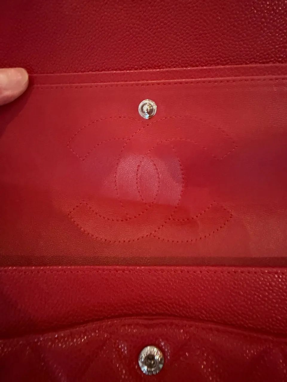 Bolsa Chanel vermelha flap - Foto 2