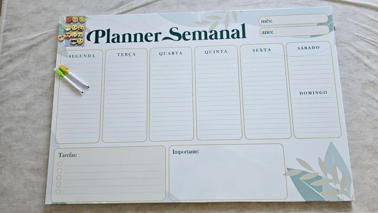 Quadro de planejamento semanal415081958999347203