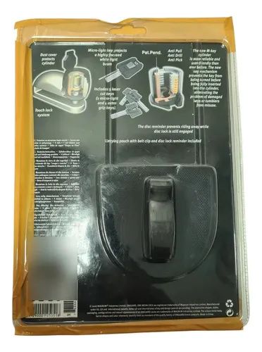 Trava De Disco Anti Furto C/cabo Onguard 5051 - 5mm 0137 Cinza - Foto 5