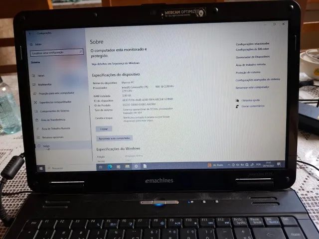 Notebook eMachine - Preto - Usado - Foto 4
