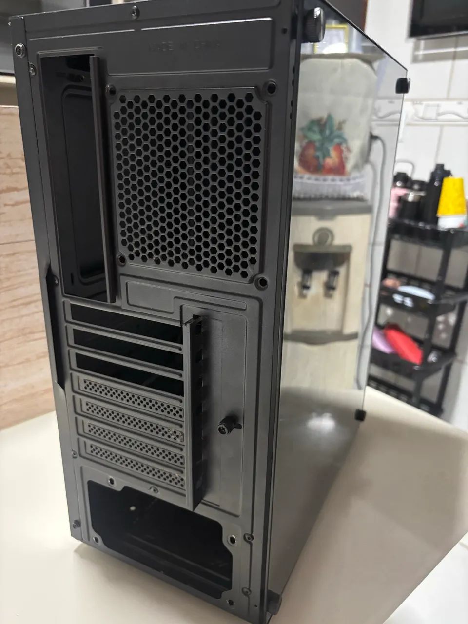 Gabinete Slim Preto, Com vidro temperado - Foto 2