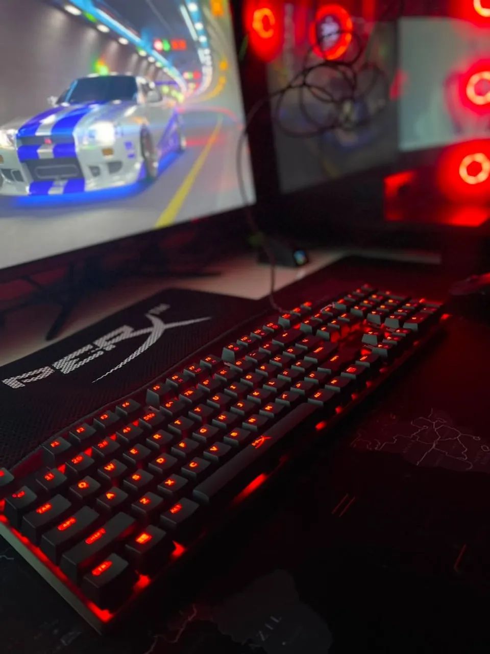 Teclado Hyperx Alloy Fps Cor Preto Com Luz Vermelho - Foto 4
