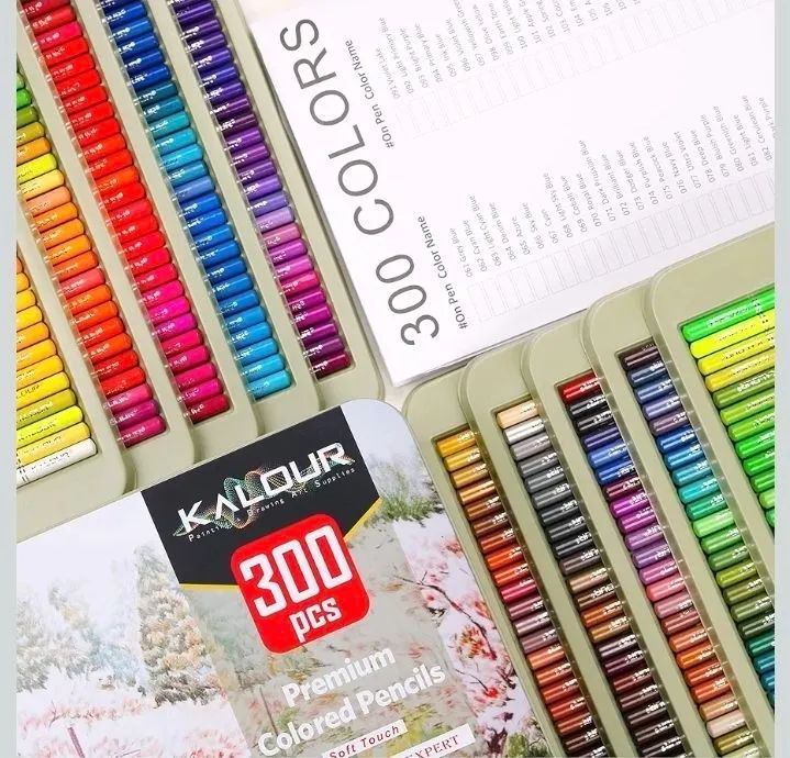 LAPIS DE COR 300 CORES KALOUR PROFISSIONAL - Foto 5
