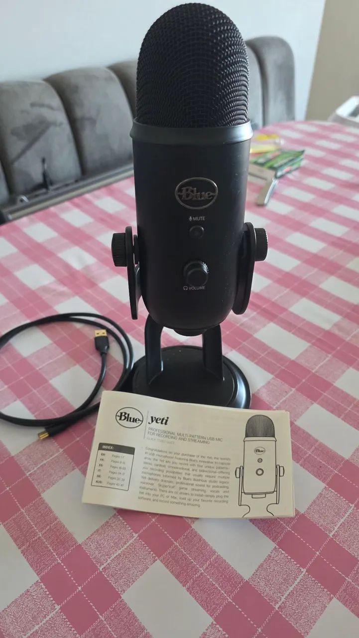 Microfone Blue Yeti - defeito na entrada USB