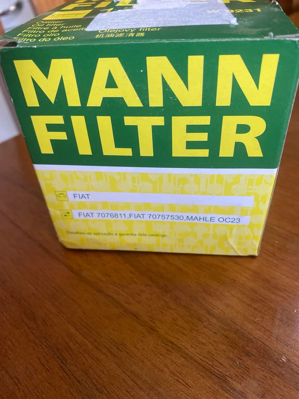 Filtro de Óleo Mann Filter 9231