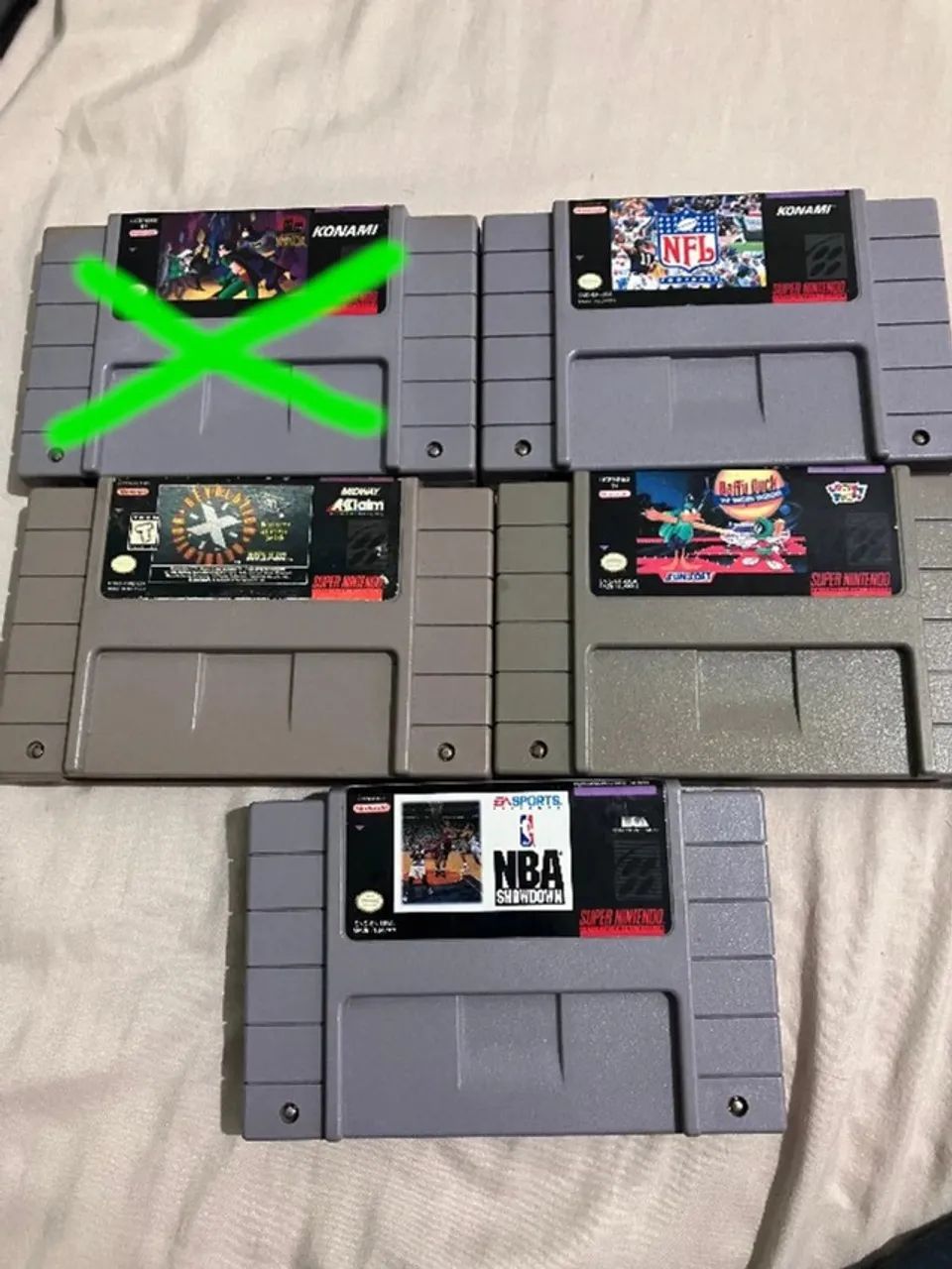 Jogos originais Super Nintendo
