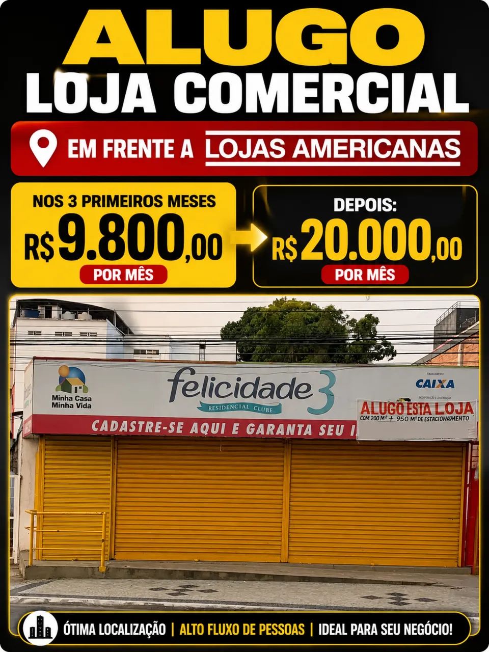 Loja para alugar centro de Queimados