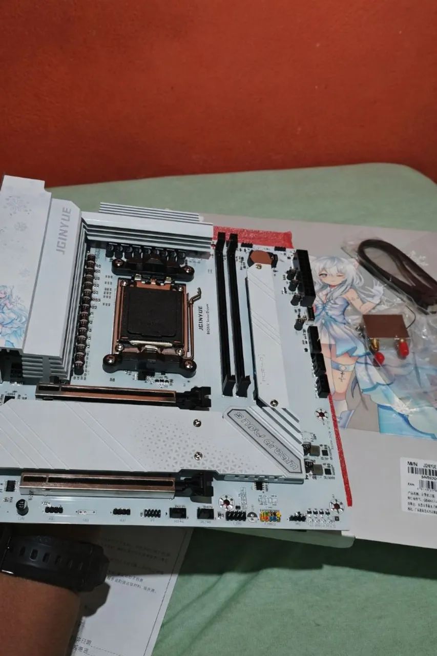 (venda ou troca)Placa mãe B650m Snow Dream branca "PRODUTO NOVO"