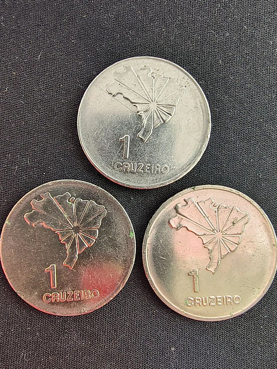 Lote 3 moedas 1 cruzeiro 1972 - Foto 3