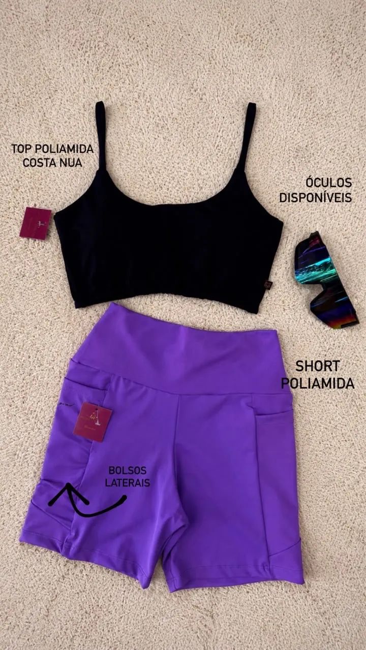 Short academia poliamida  - Foto 3