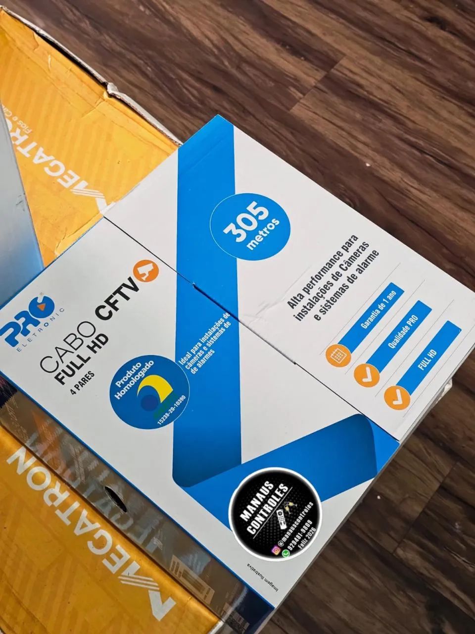 Cabo de Rede Internet CAT.5 305 Metros - Cabo CFTV ( Promoção )