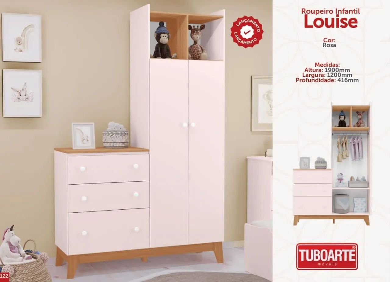 Roupeiro Infantil 100% MDF 