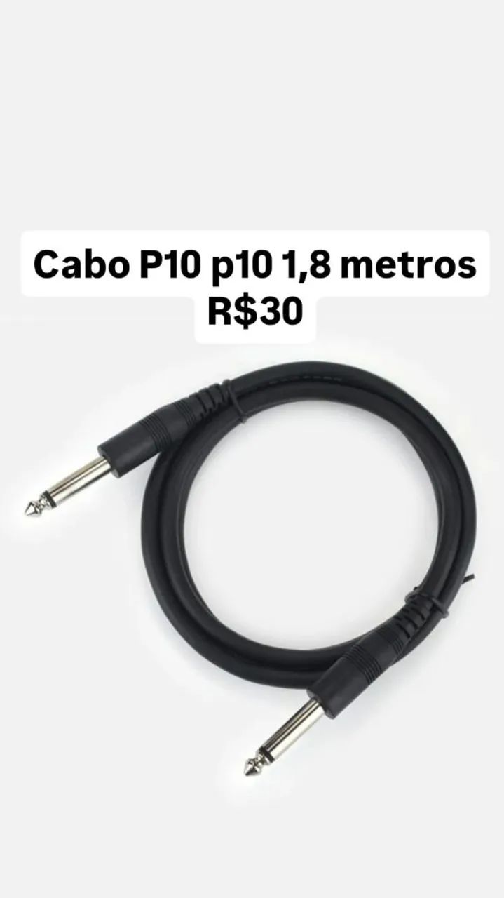 cabo p/ Microfone, p10 x p2, microfone leiam a descrição - Foto 4