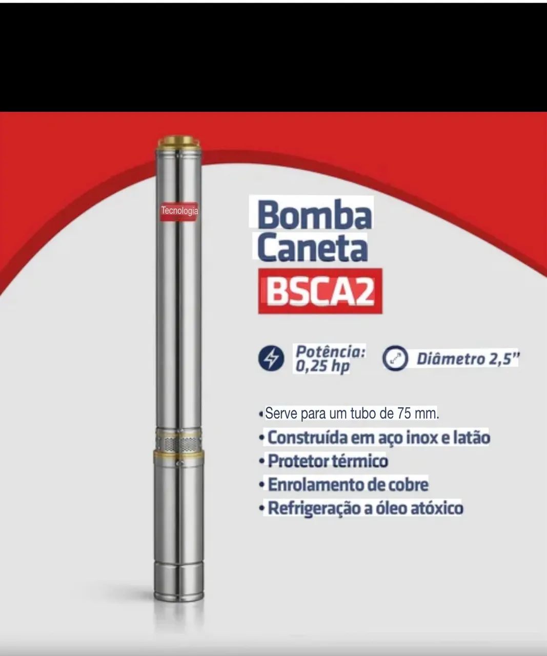 Bomba submersa intech 1/4 