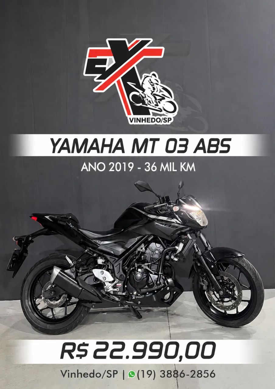 MT 03 ABS 2019 KM BAIXO 
