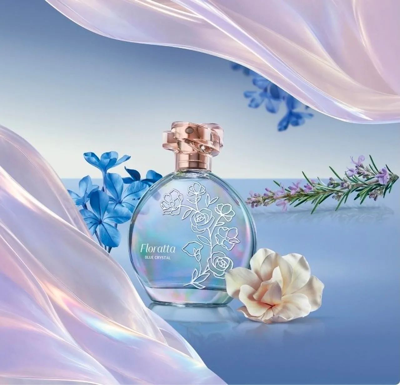 Perfume floratta lançamento blue crystal oboticario - Foto 3