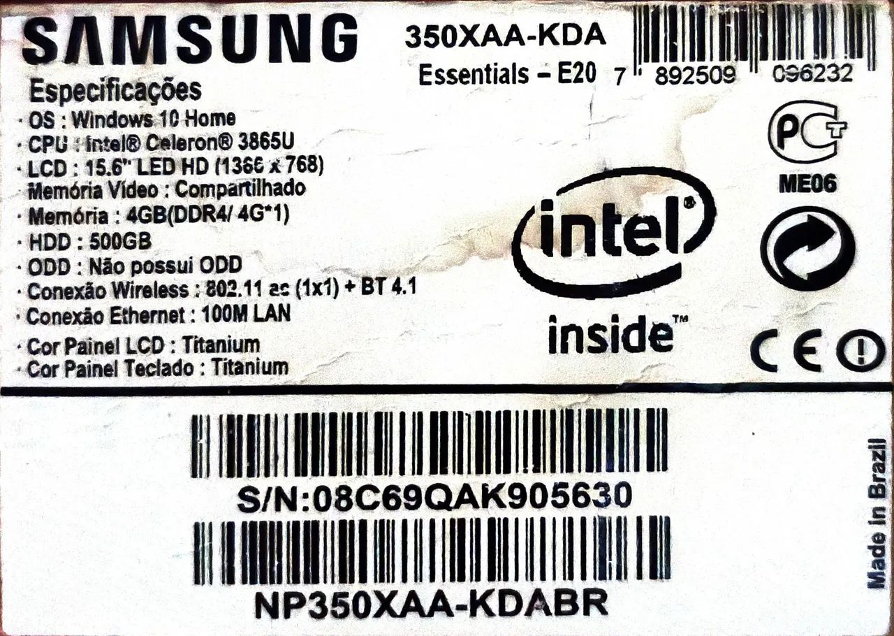 Vendo notebook Samsung E20 essentials - Foto 3