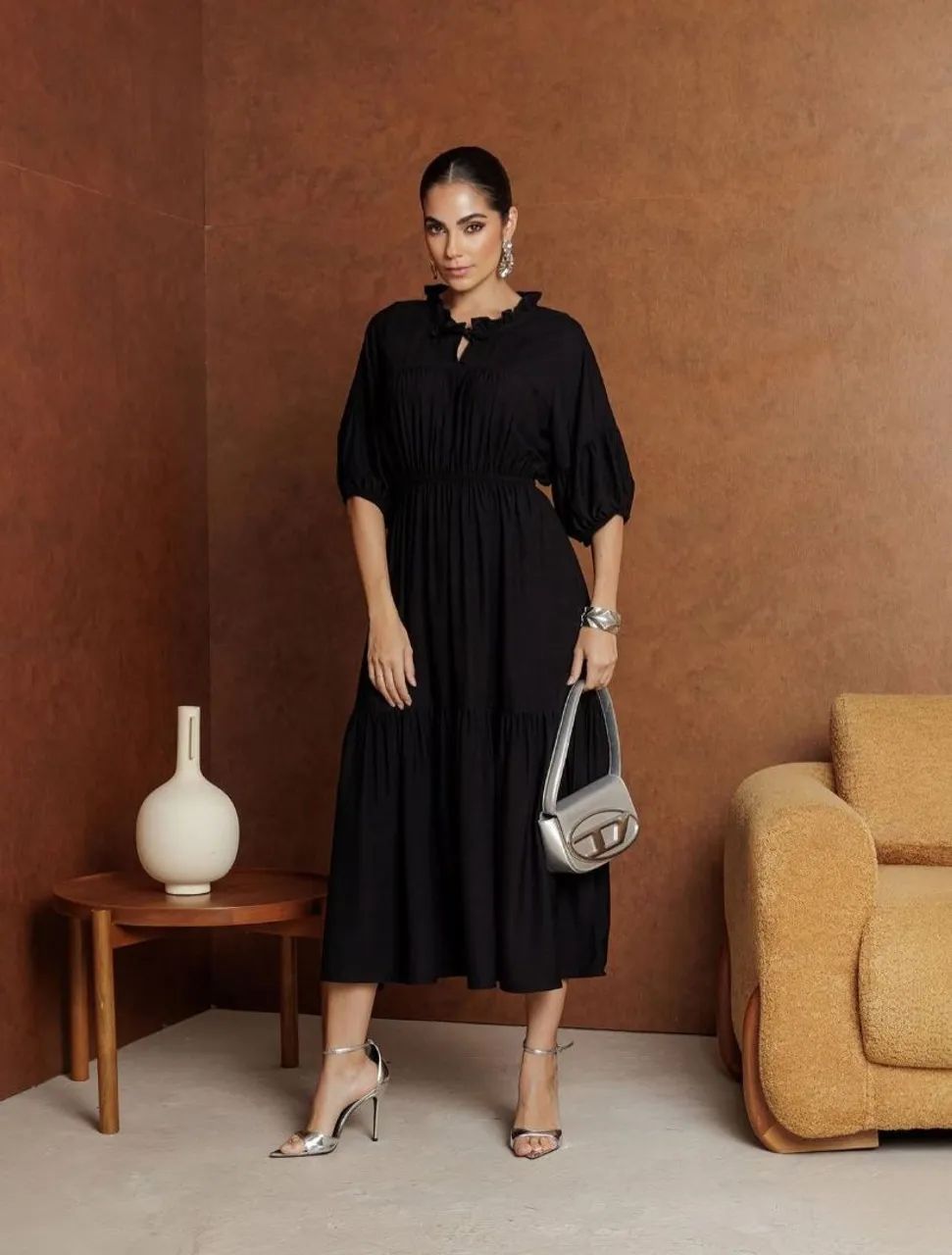 Vestido longo elegante 