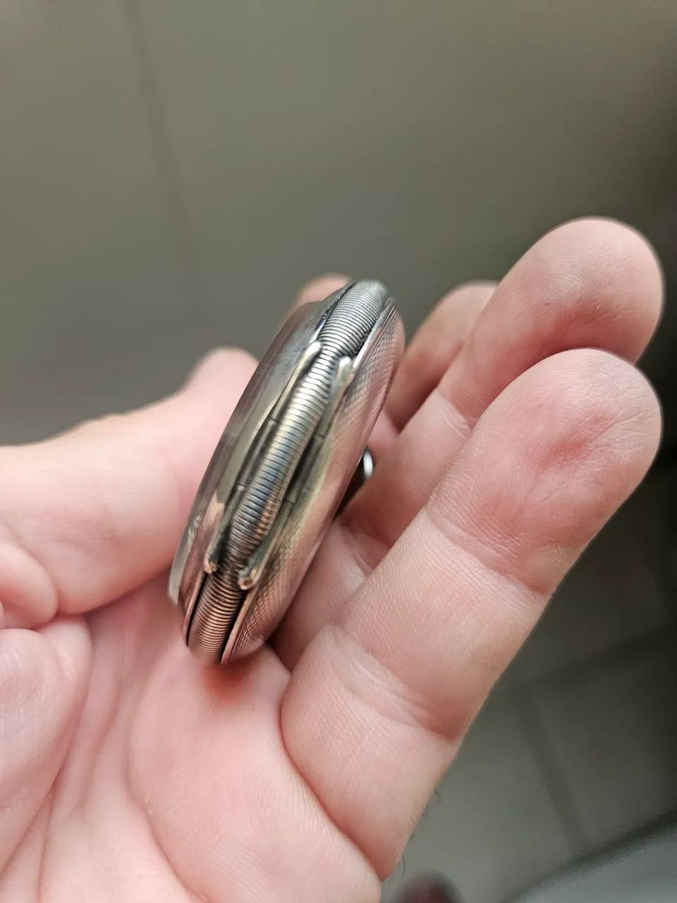 Relógio de bolso suíço Longines, de corda, funcionando - Foto 4