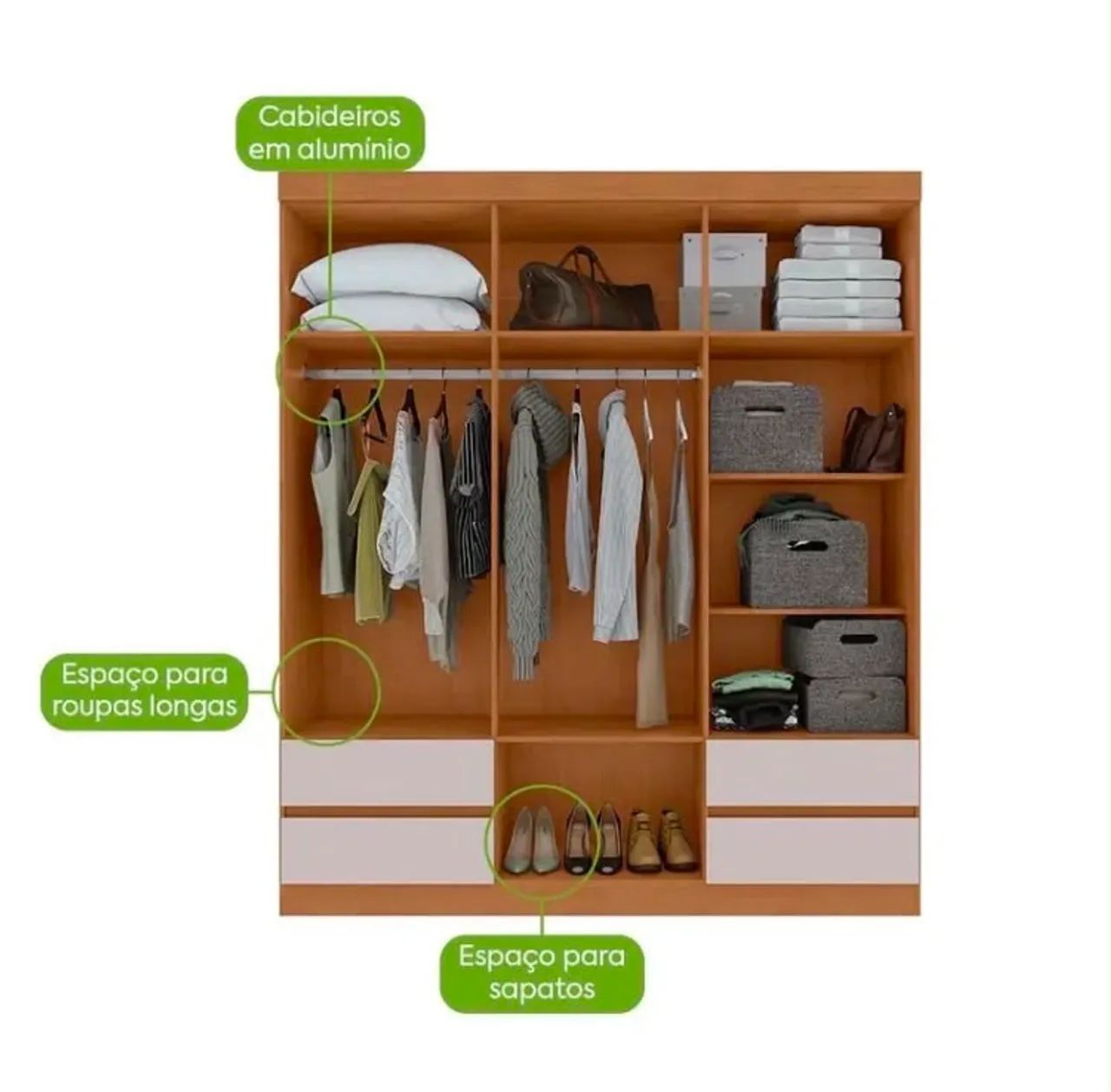 Guarda Roupa Casal - Novo 