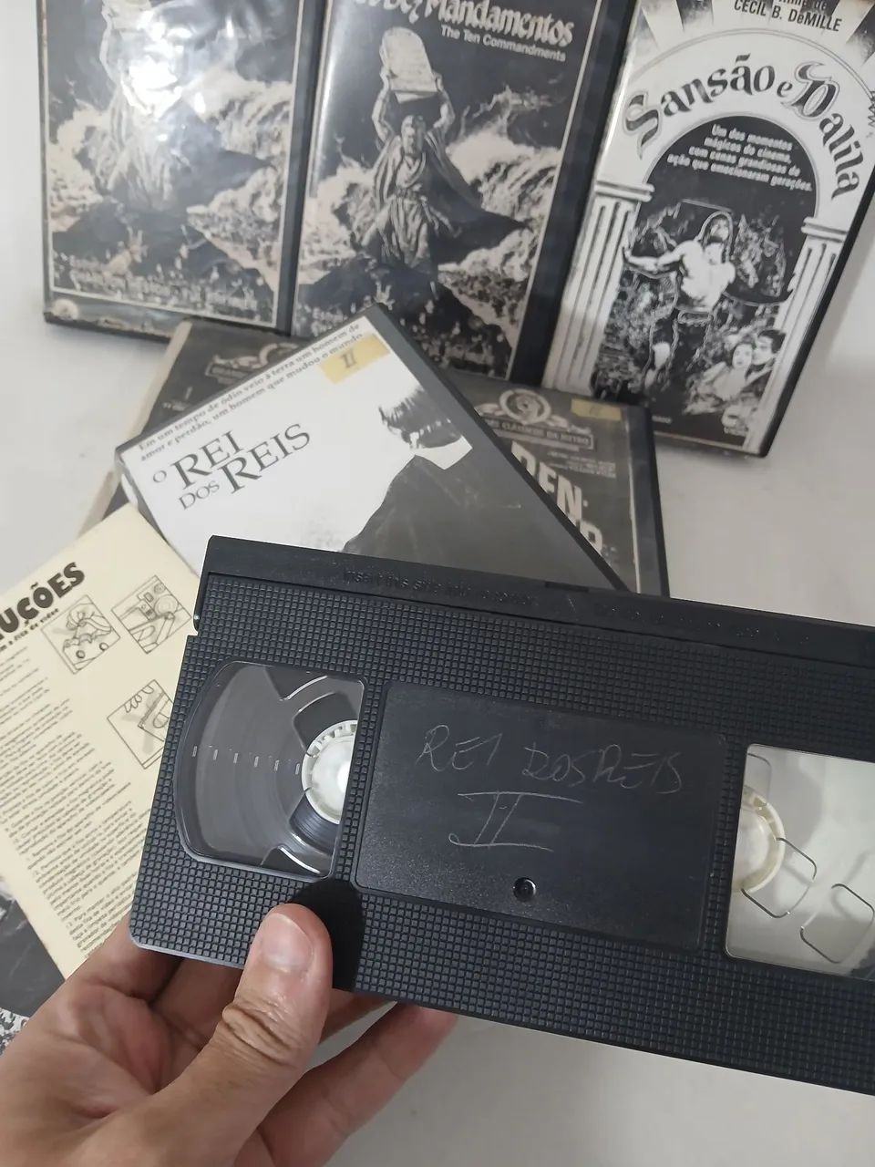 Lote Grandes Filmes VHS COPIAS dos Originais  com Manual das Fitas - Foto 5